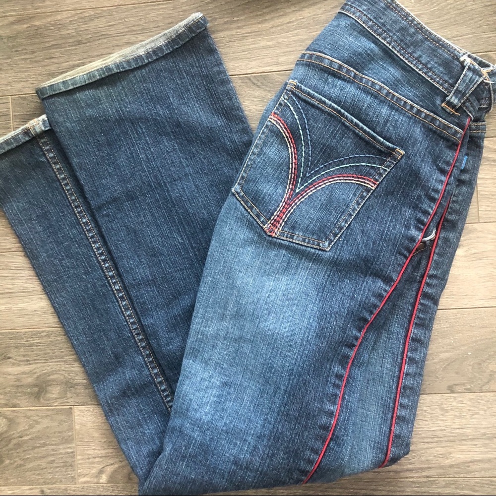 FCUK + Vintage Rainbow-Bottom straight-leg size 6